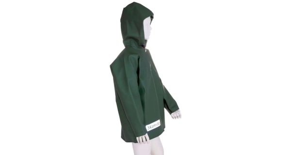 3KAMIDO - Veľkosť 98 - Detská pláštenka Rain Jacket dark green tmavo zelená