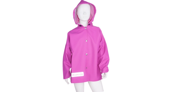 3KAMIDO - Veľkosť 98 - Detská pláštenka Rain Jacket dark pink ružová