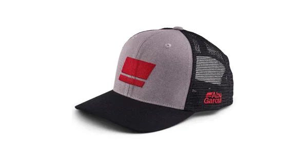 ABU GARCIA - Šiltovka Flag Trucker Cap Grey Black