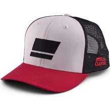 ABU GARCIA - Šiltovka Flag Trucker Grey Red Black