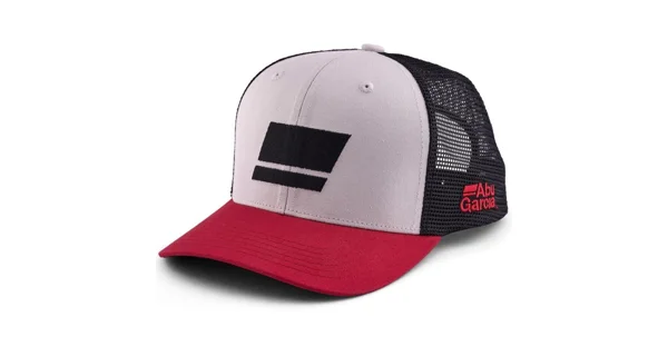 ABU GARCIA - Šiltovka Flag Trucker Grey Red Black