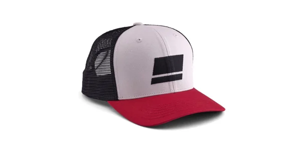 ABU GARCIA - Šiltovka Flag Trucker Grey Red Black