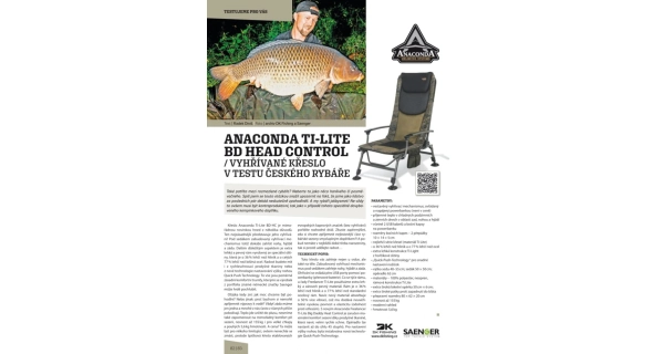 ANACONDA - Kreslo vyhrievané Ti-Lite BD-HC - Head Control