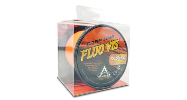 ANACONDA - Vlasec Fluo Vis 0,28 mm 6,35 kg 1200 m Oranžová
