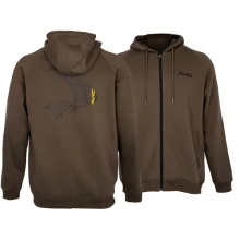 AVID - Mikina Compound Zip Hoodie Peat Brown veľ. 3XL