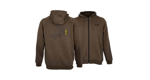 AVID - Mikina Compound Zip Hoodie Peat Brown veľ. L