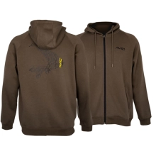 AVID - Mikina Compound Zip Hoodie Peat Brown veľ. M