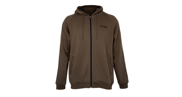 AVID - Mikina Compound Zip Hoodie Peat Brown veľ. S