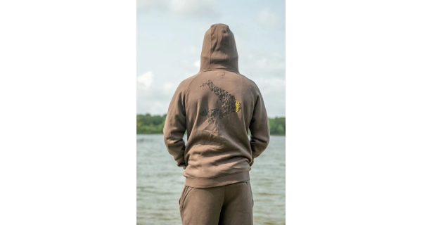 AVID - Mikina Compound Zip Hoodie Peat Brown veľ. S
