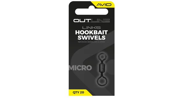 AVID - Obratlík Outline Mirco Hookbait Swivel veľ. 17 20 ks