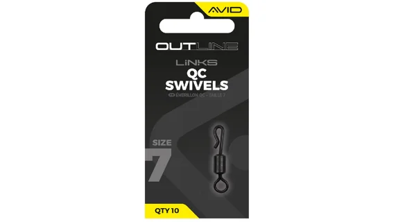 AVID - Obratlík Outline QC Swivel veľ. 7 10 ks