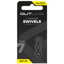 AVID - Obratlík Outline Swivel veľ. 7 20 ks