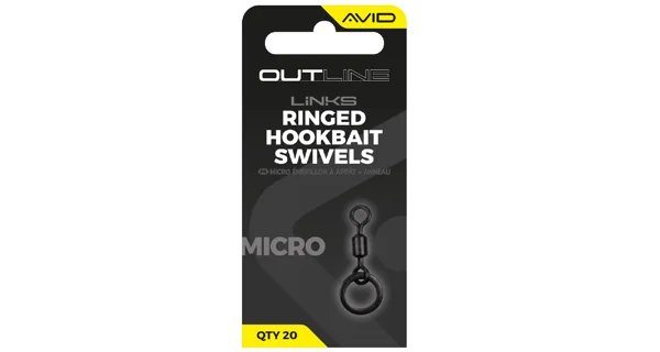 AVID - Obratlík s krúžkom Outline Mirco Ringed Hookbait Swivel vel.19 20 ks