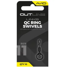 AVID - Obratlík s krúžkom Outline QC Ring Swivel veľ. 11 10 ks