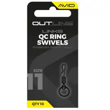 AVID - Obratlík s krúžkom Outline QC Ring Swivel veľ. 11 10 ks