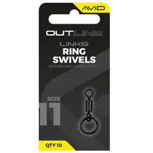 AVID - Obratlík s krúžkom Outline Ring Swivel veľ. 11 10 ks