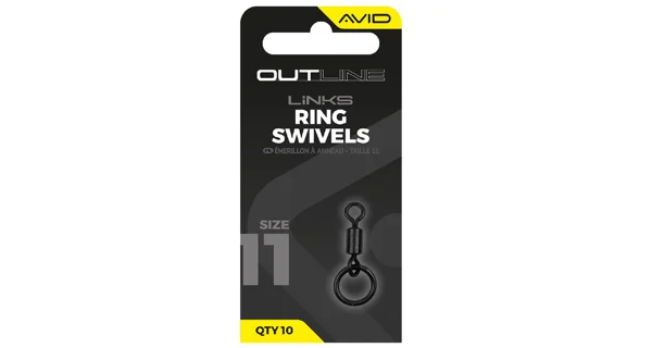AVID - Obratlík s krúžkom Outline Ring Swivel veľ. 11 10 ks