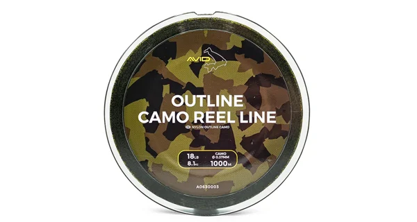AVID - Vlasec Outline Camo Reel Line 0,37 mm 8,1 kg 1000 m