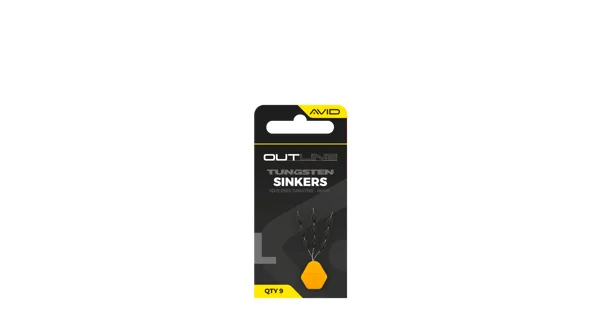 AVID - Zarážky Outline Tungsten Sinkers Large 9 ks