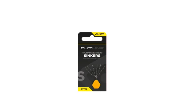 AVID - Zarážky Outline Tungsten Sinkers Small 18 ks