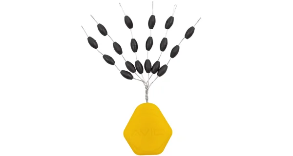 AVID - Zarážky Outline Tungsten Sinkers Small 18 ks