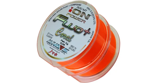 AWA-SHIMA - Ion Power Fluo+ Coral 0,370 mm 19,9 kg 2x300 m