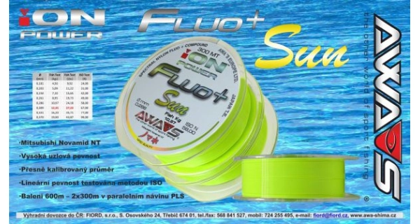 AWA-SHIMA - Ion Power Fluo+ Sun Vlasec 0,309 mm 600 m
