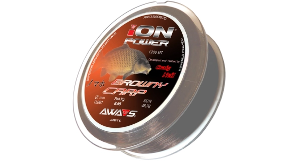 AWA-SHIMA - Vlasec iON Power Brown Carp 0,331 mm 15,9 kg 1200 m