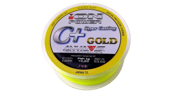 AWA-SHIMA - Vlasec Ion Power C+ Hyper Casting Gold 0,286 mm 1000 m