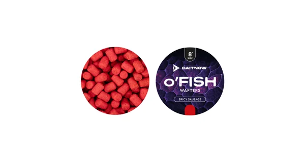 BAITNOW - Nástraha Wafters Method Feeder O'fish Spicy Sausage 8 mm 24 g