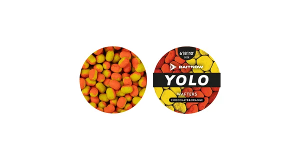 BAITNOW - Nástraha Wafters Method Feeder Yolo Orange&Yellow Chocolate 6-8-10 mm 24 g
