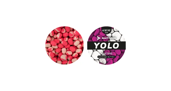BAITNOW - Nástraha Wafters Method Feeder Yolo White & Pink Mango N-Butyric 6-8-10 mm 24 g