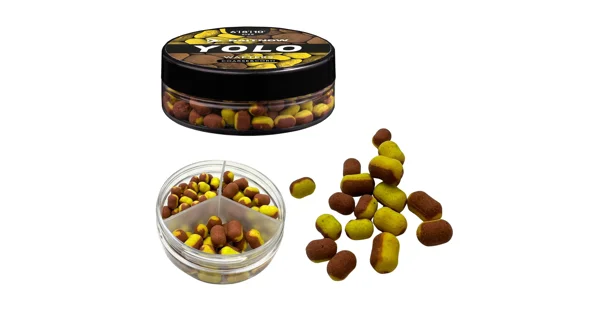 BAITNOW - Nástraha Wafters Method Feeder Yolo Yellow & Bronze Coarse Corn 6-8-10 mm 24 g