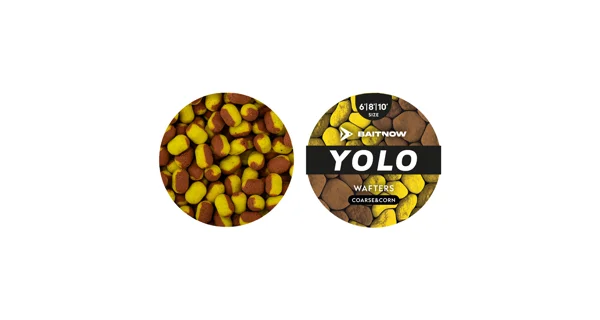 BAITNOW - Nástraha Wafters Method Feeder Yolo Yellow & Bronze Coarse Corn 6-8-10 mm 24 g