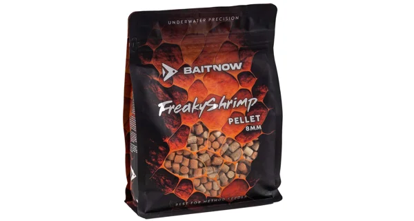 BAITNOW - Pelety Method Feeder 8 mm 800 g Freaky Shrimp