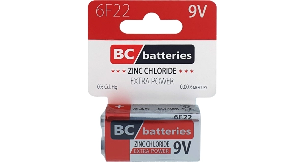 BATERIE CENTRUM - Batéria 6F22 Extra Power zinkochloridová 9V 1 ks