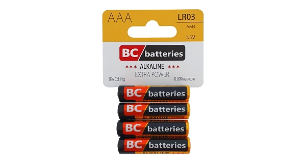 BATERIE CENTRUM - Extra Power Alkalická BC LR03 AAA Blister 4 ks