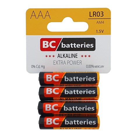 BATERIE CENTRUM - Extra Power Alkalická BC LR03 AAA Blister 4 ks