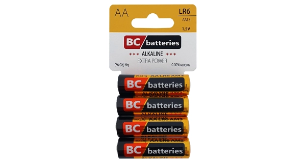BATERIE CENTRUM - Extra Power Alkalická BC LR6 AA Blister 4 ks