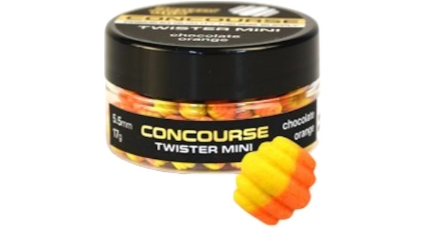 BENZAR MIX - Boilies Concourse Twister Mini Čokoláda Pomaranč 5,5 mm 17 g