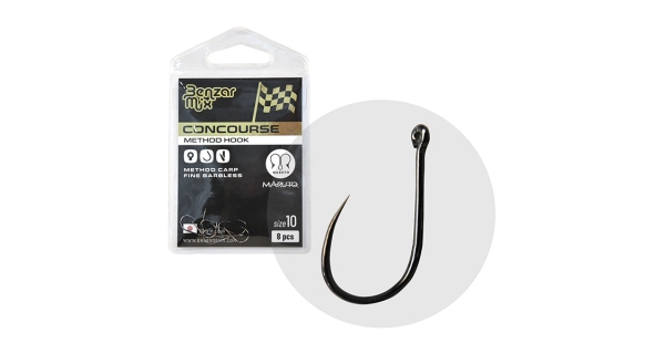 BENZAR MIX - Háčik Concourse Method Carp Fine Barbless veľ. 10 8 ks