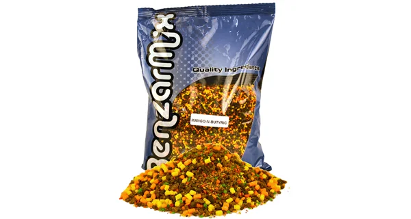 BENZAR MIX - Krmítková zmes Crushed PVA Bag Mix Mango Kyselina maslová 800 g