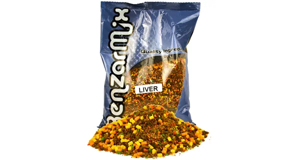 BENZAR MIX - Krmítková zmes Crushed PVA Bag Mix Pečeň 800 g