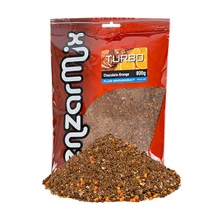 BENZAR MIX - Kŕmna zmes Turbo Groundbait Fluo 800 g Čokoláda, Pomaranč