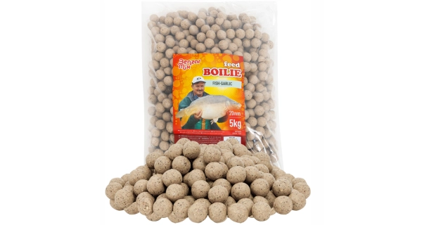 BENZAR MIX - Kŕmne boilies 20 mm 5 kg Ryba cesnak