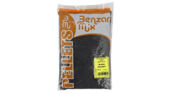 BENZAR MIX - Mikro pelety Feeder 800 g 3,5 mm Black Halibut