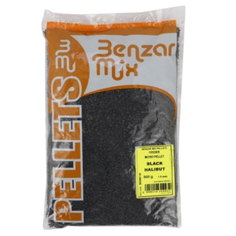 BENZAR MIX - Mikro pelety Feeder 800 g 3,5 mm Black Halibut