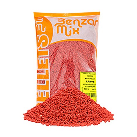 BENZAR MIX - Mikro pelety Feeder 800 g Larvy komárov