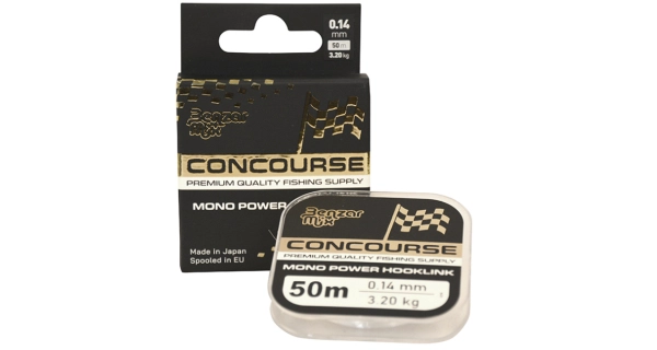 BENZAR MIX - Naväzcová šnúra Concourse Mono Power Hooklink 0,14 mm 3,2 kg 50 m