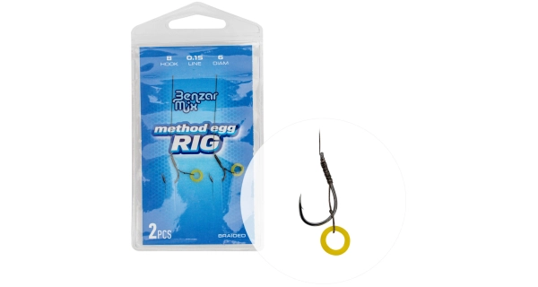 BENZAR MIX - Náväzec Braided Method Egg Rig veľ. 10 2 ks